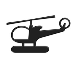 Hélicoptère noir