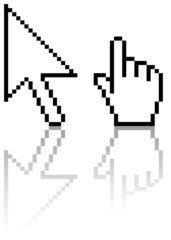 Fototapeta premium cursors with reflection