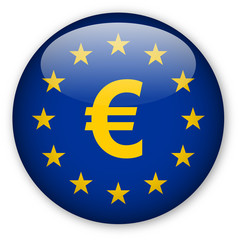 EU flag with euro sign