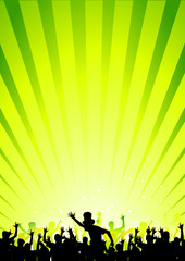 Happy people having fun