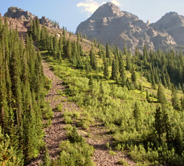 Steep Rocky Mountain Path
