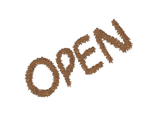 Gingerbread people Open retail sign