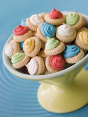 Dish of Iced Gem Biscuits