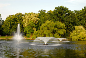 Fountains in the park