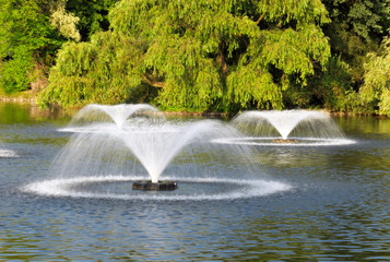 Fountains in the park
