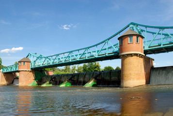 Weir on Odra river