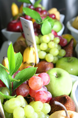 Fototapeta na wymiar fruits, ready to deliver to hotel room