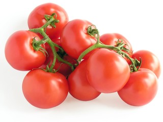 bunch of red tomatoes