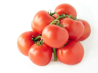 bunch of red tomatoes
