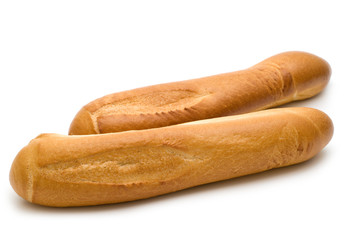 long roll on white background