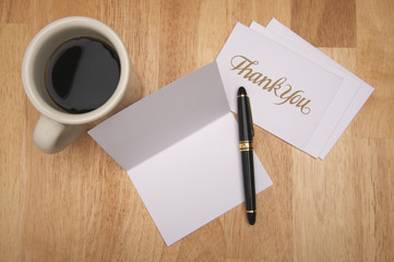 Thank You Note & Coffee