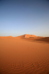 Fototapeta na wymiar Dune do Merzouga