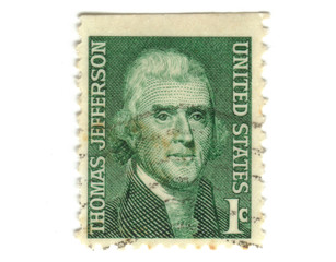 old postage stamp from USA 1 cent