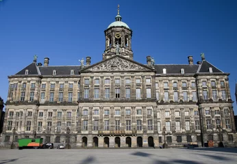 Zelfklevend Fotobehang koninklijk paleis de dam amsterdam holland © robert lerich