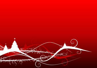Abstract red christmas background