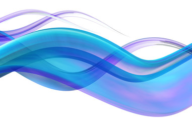 Abstract blue waves