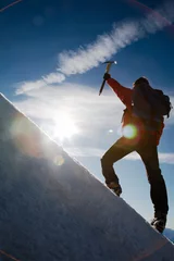 Photo sur Plexiglas Alpinisme Mountain climber