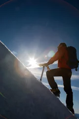 Papier Peint photo autocollant Alpinisme Mountain climber