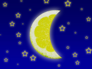 Naklejka premium Lemon night