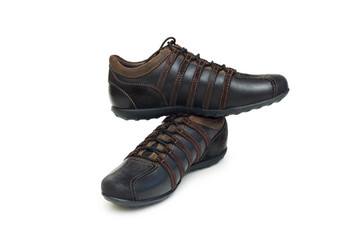 Sport shoes isolated on the white background