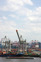 Fototapeta premium Hafensituation Hamburg