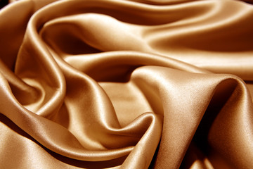 Brown silk fabric texture background