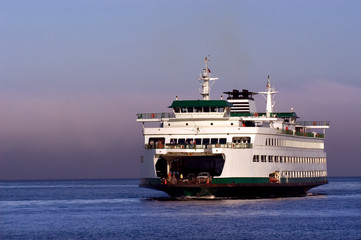 Seattle ferryboat to Bainbridge island in Washington state - 8382160