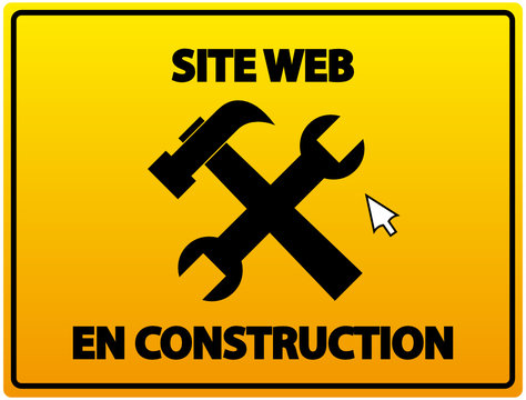 Web Site under Construction background (french)