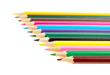 Assortment of coloured pencils