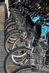 A row of Bicycles