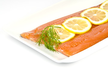 Rainbow Trout with Dill and Lemon Slices