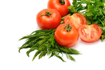 Tomatoes and parsley
