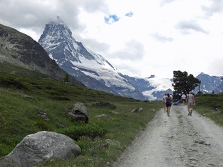 Fototapeta na wymiar Zermatt-Marathon