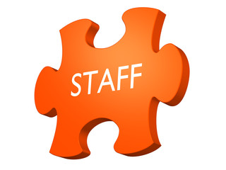 Staff Puzzle Button
