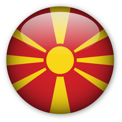 Obraz premium Macedonia flag button