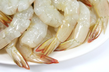 Prawn Dish Raw and Fresh