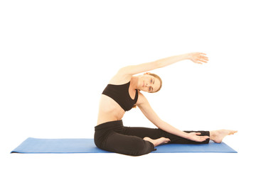 Fototapeta premium Pilates exercise series