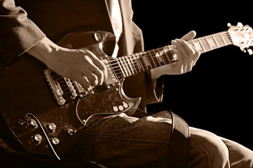 Obraz na płótnie Canvas gitarzysta