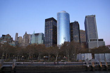 Fototapeta premium Rascacielos de Battery Park 02