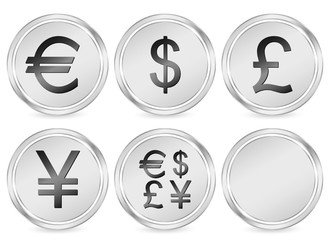 money symbols circle icon