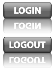 Login & Logout button