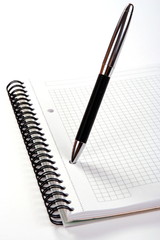 Notepad with pen