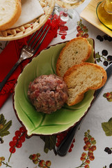 Tartara tonno e acciughe - Antipasti Toscana
