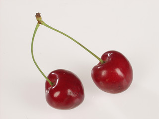 Isolated Cherries