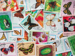 Collection of stamps 01