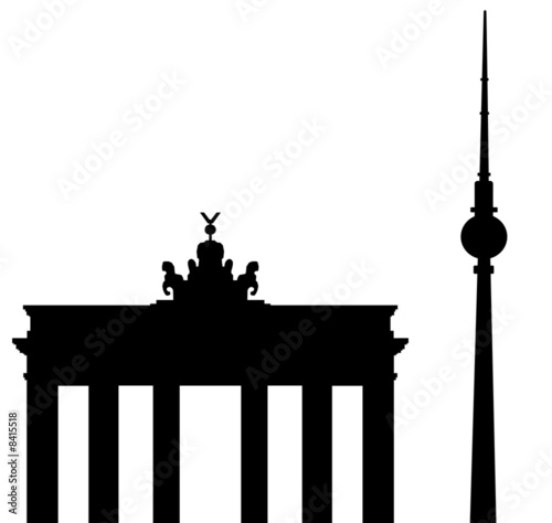 "Brandenburger Tor und Fernsehturm Berlin" Stockfotos und ...