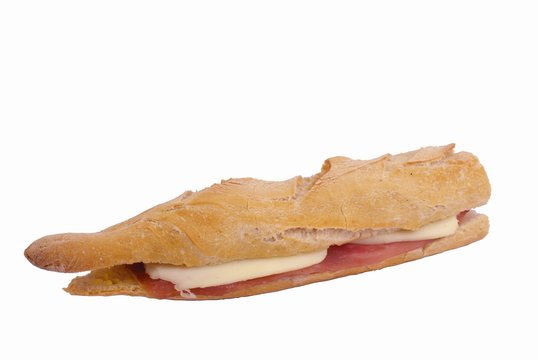 sandwich mozzarella - jambon de pays