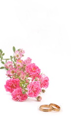 wedding rings - rosa rose