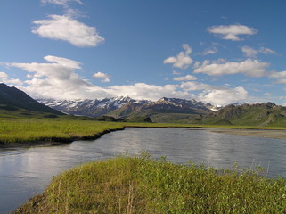 Scenery in the Tangler Lakes, Alaska