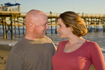 Couple in Love at the Beach